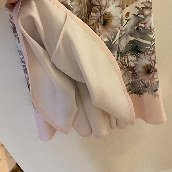 Ted Baker London Haylinn Woodland Jersey Skater Dress Floral Pink White Size S - Picture 12 of 12